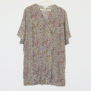 Animal Print Tunic Cocoon Dress